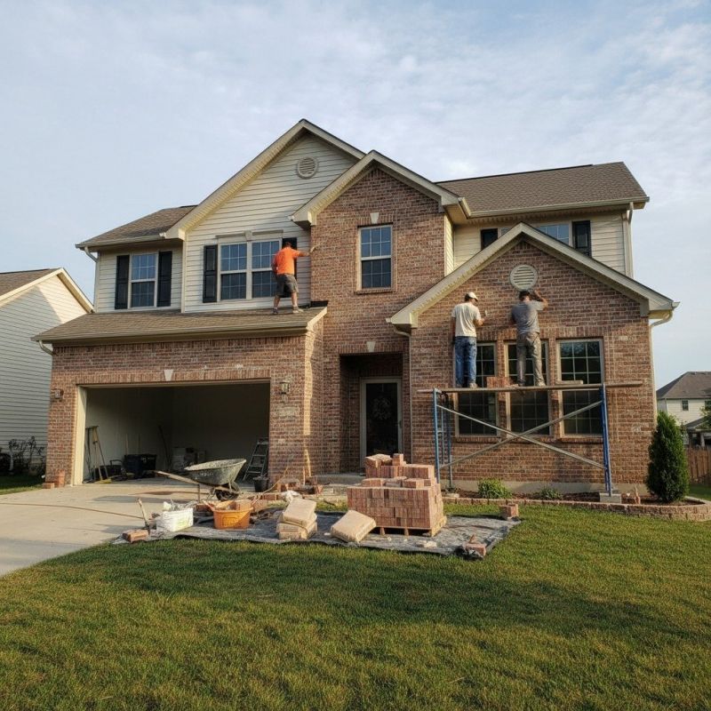 Faux Brick Installation