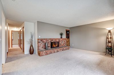 Faux Brick Fireplace
